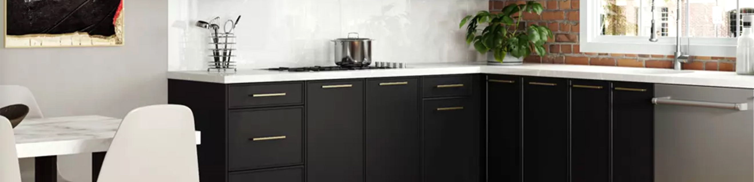 Black Kitchen Cabinets